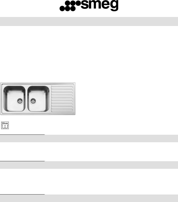Smeg LLR116-2 Product Information Sheet