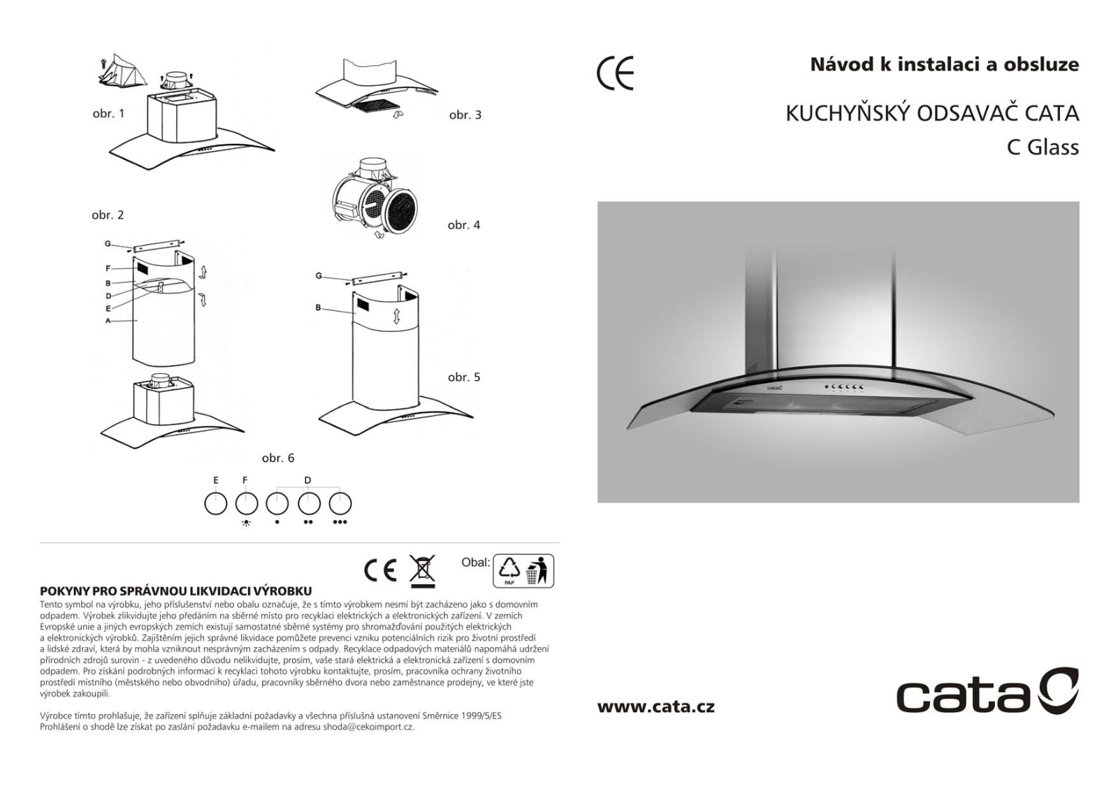 CATA GAMMA GLASS VL3 Halogen 600, GAMMA GLASS VL3 Halogen 900 User Manual