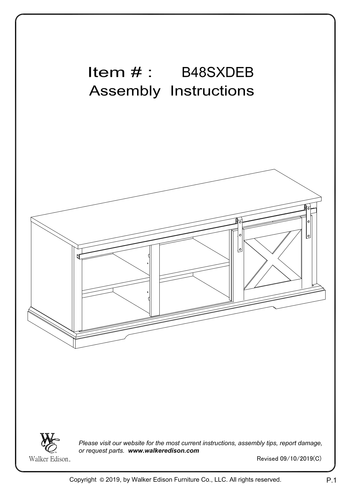 WE B48SXDEB Instruction Manual