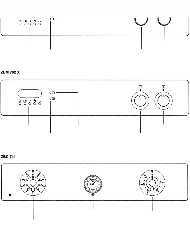 Zanussi ZBM762B, ZBM742W, ZBC981N, ZBM742N, ZBC741W User Manual