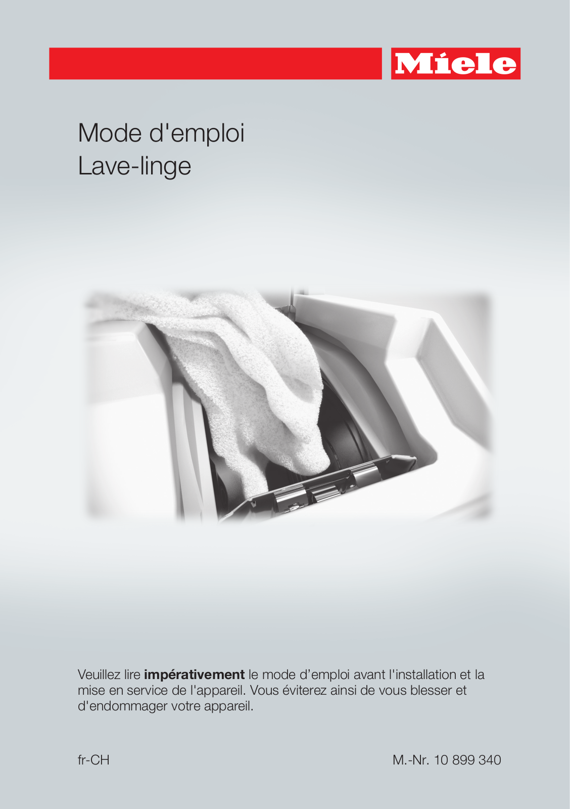 MIELE W 100 User Manual