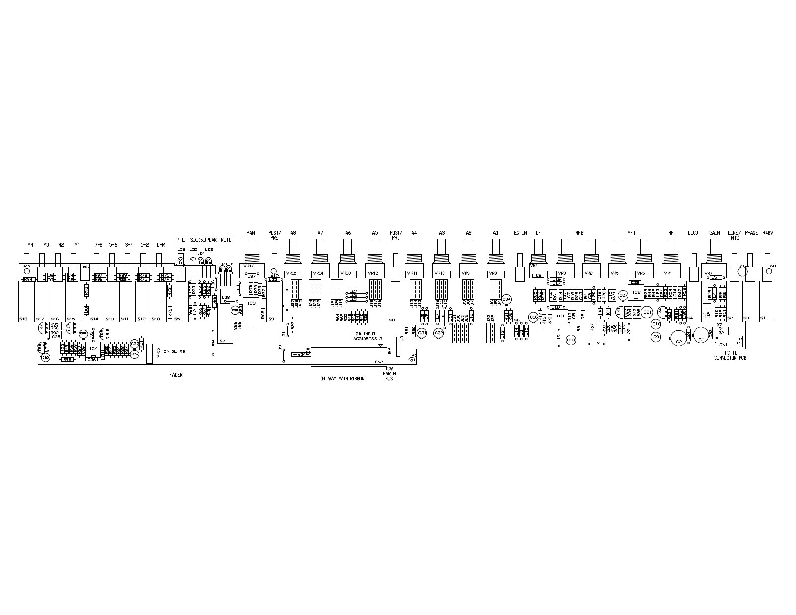 Allen and Heath GL-3300 Schematic