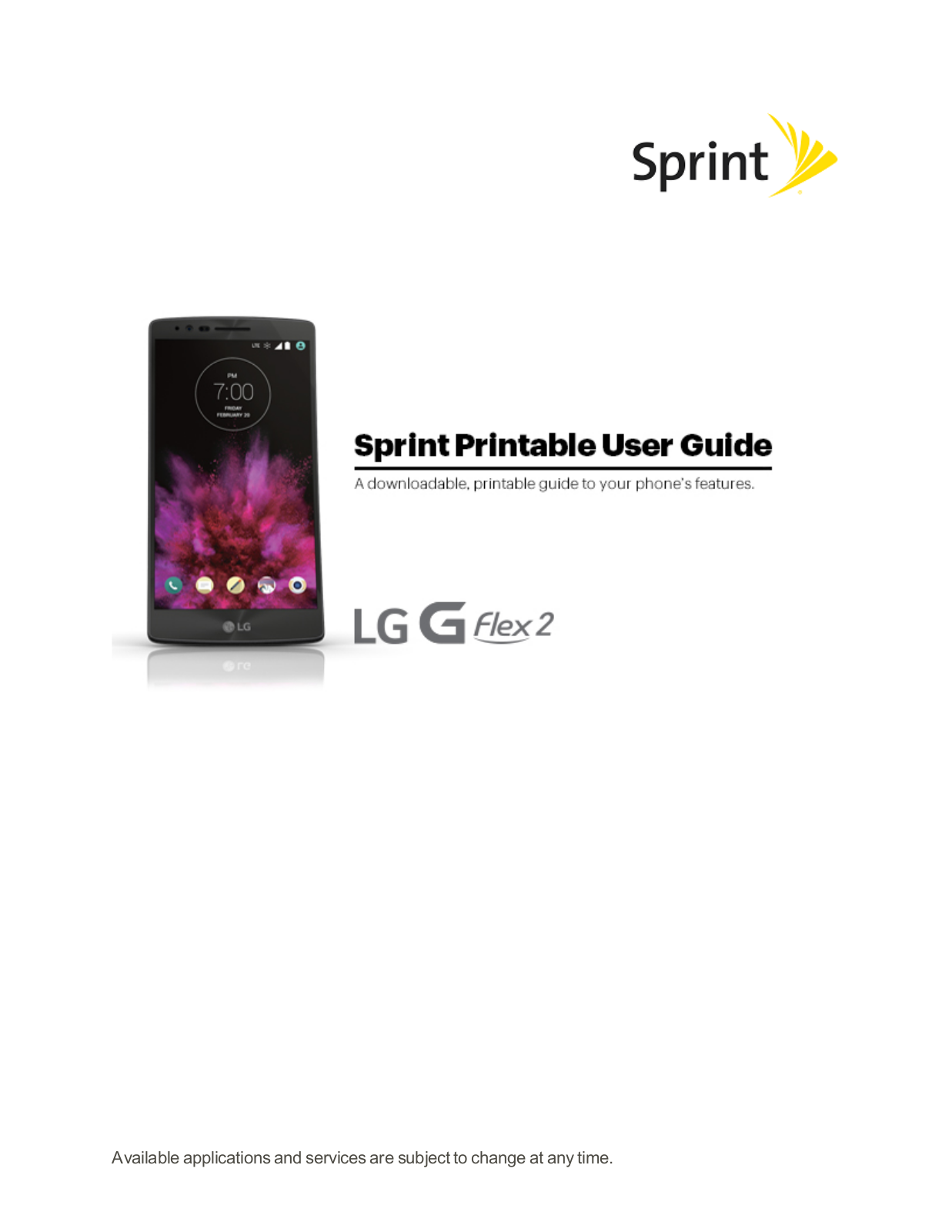 Sprint LG G Flex 2 User Manual