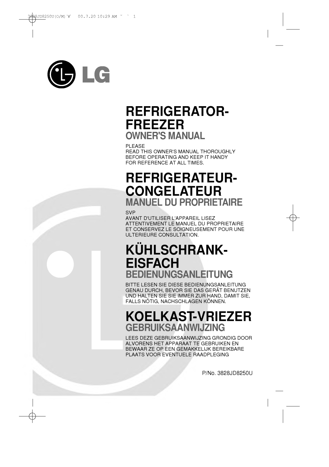 Lg GR-322W User Manual