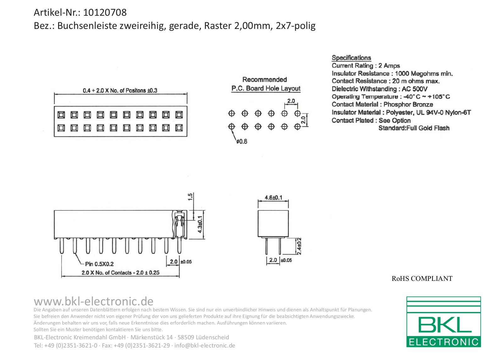 BKL BKL 10120708 Datasheet - ManualMachine.com