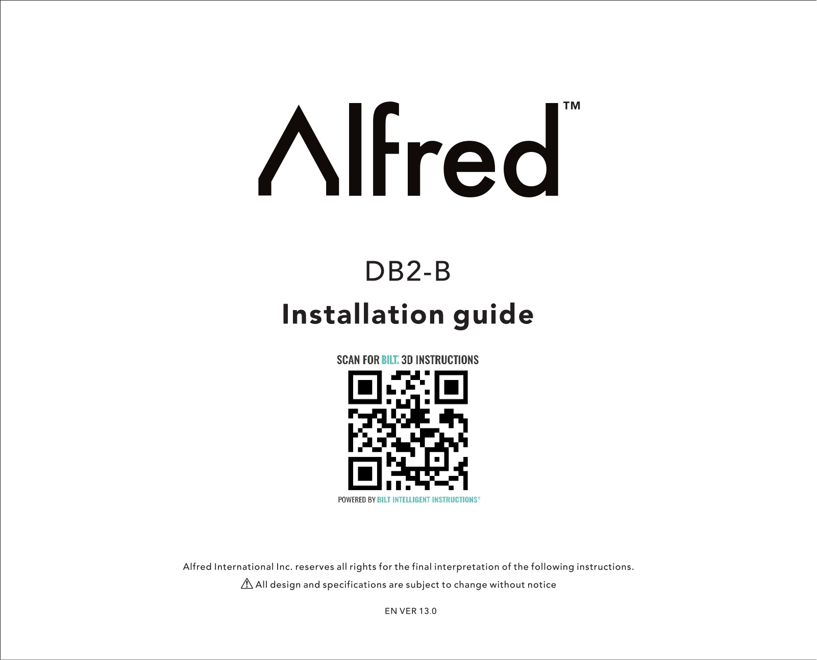 Alfred DB2-B Installation Manual - ManualMachine.com