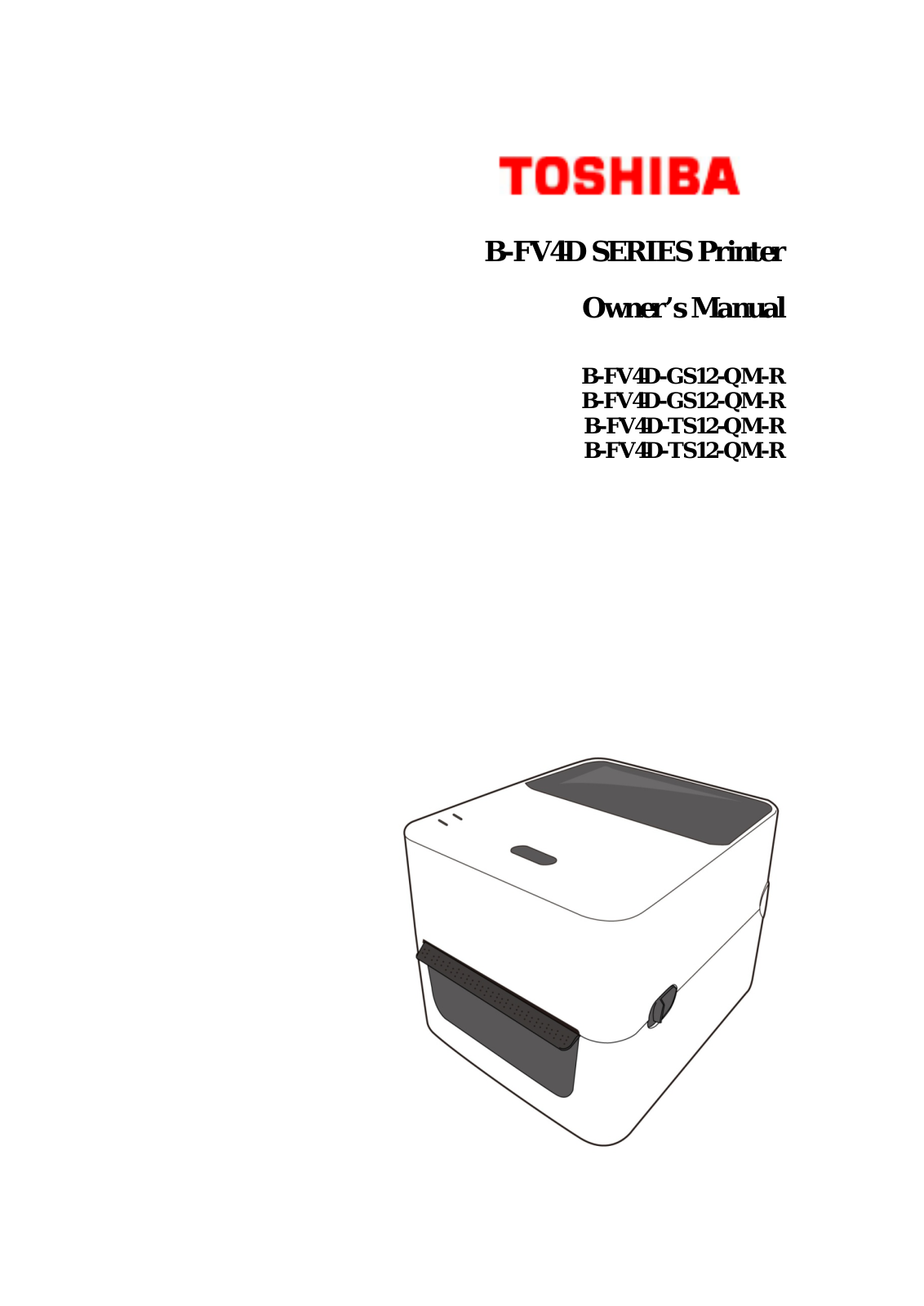 Toshiba FV4DBT1 User Manual