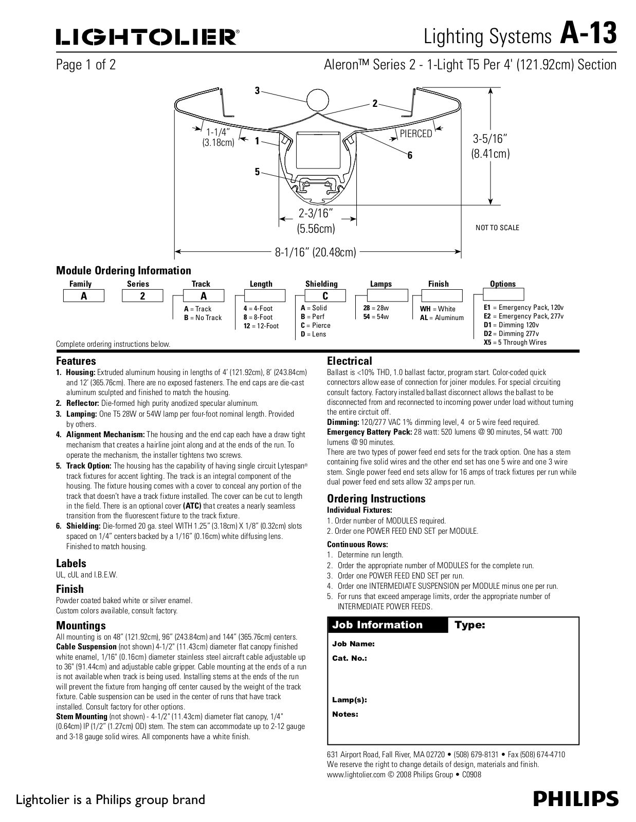 Lightolier A-13 User Manual