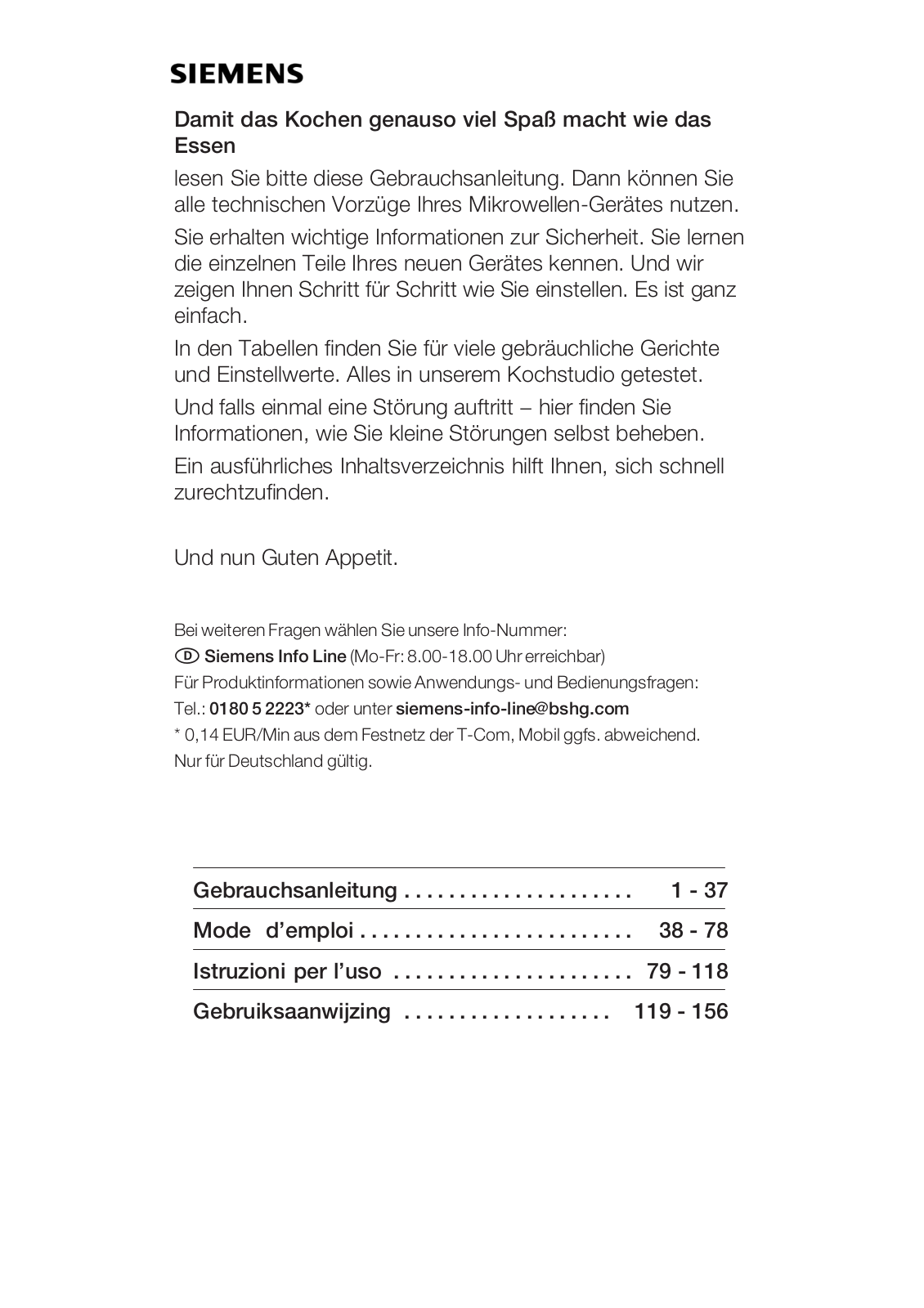 SIEMENS HF24G562 User Manual