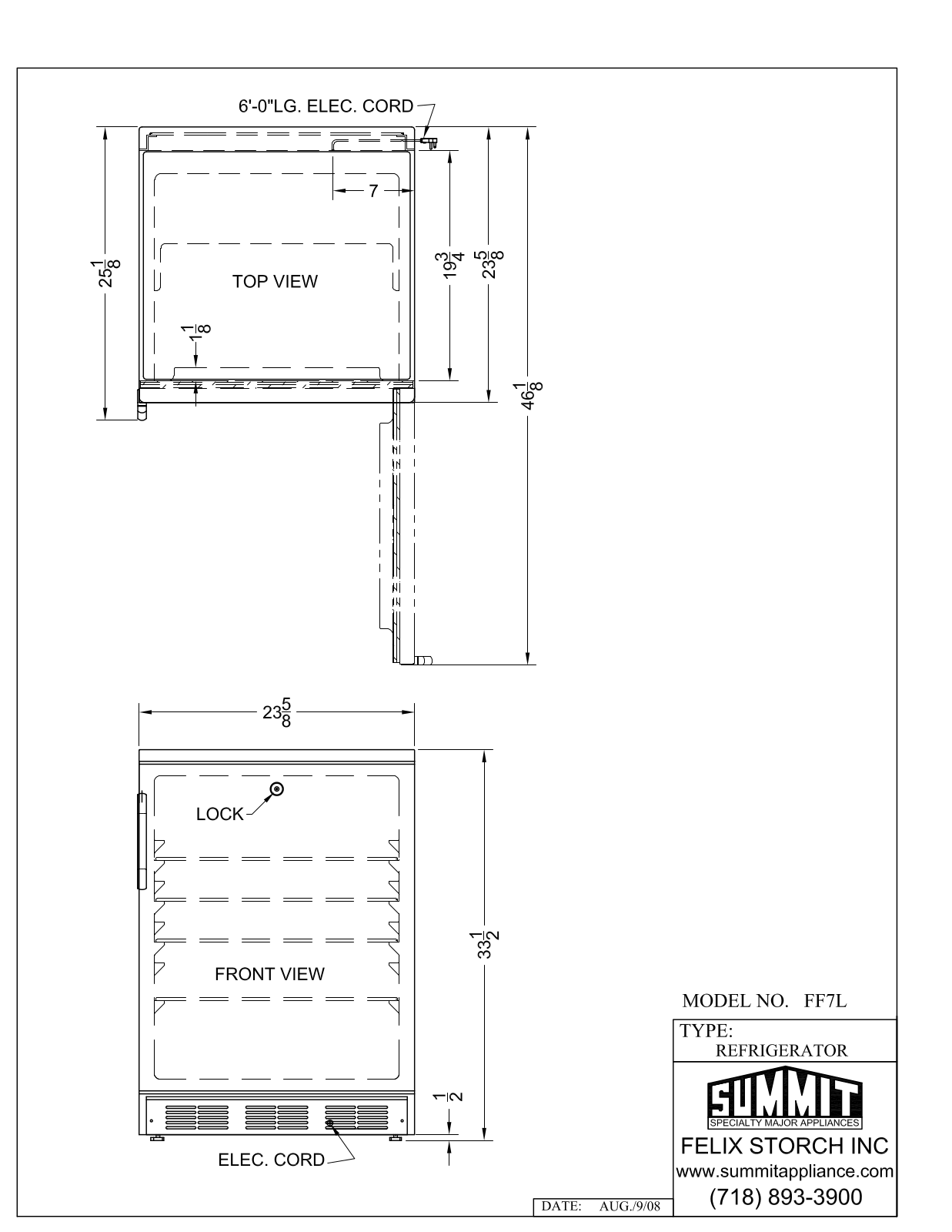 Summit FF7L User Manual