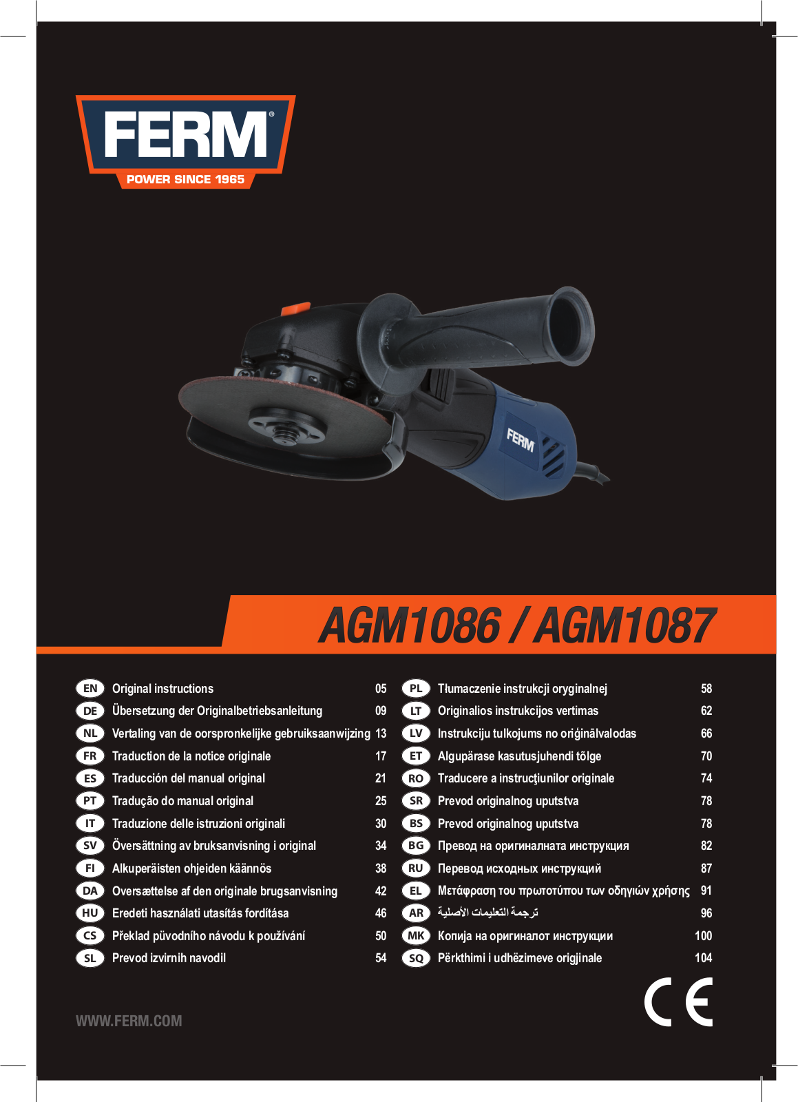 FERM AGM1087 User Manual