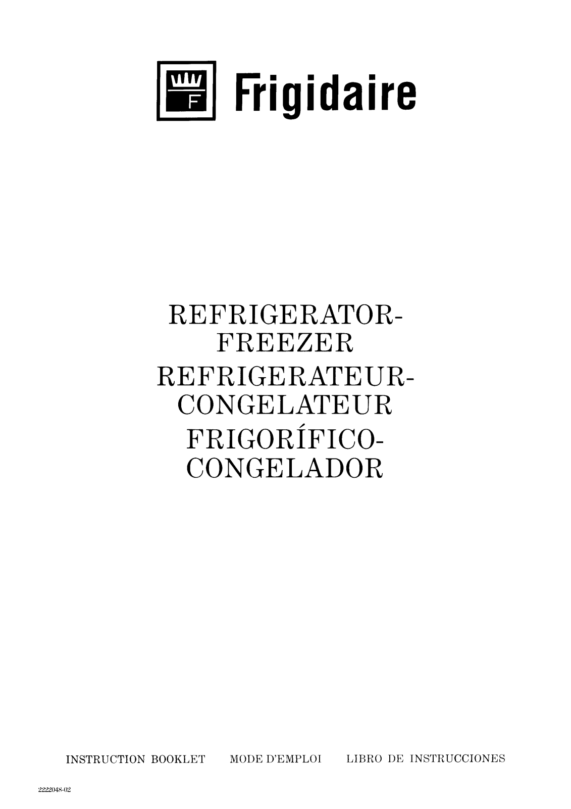 Frigidaire RF2802C User Manual