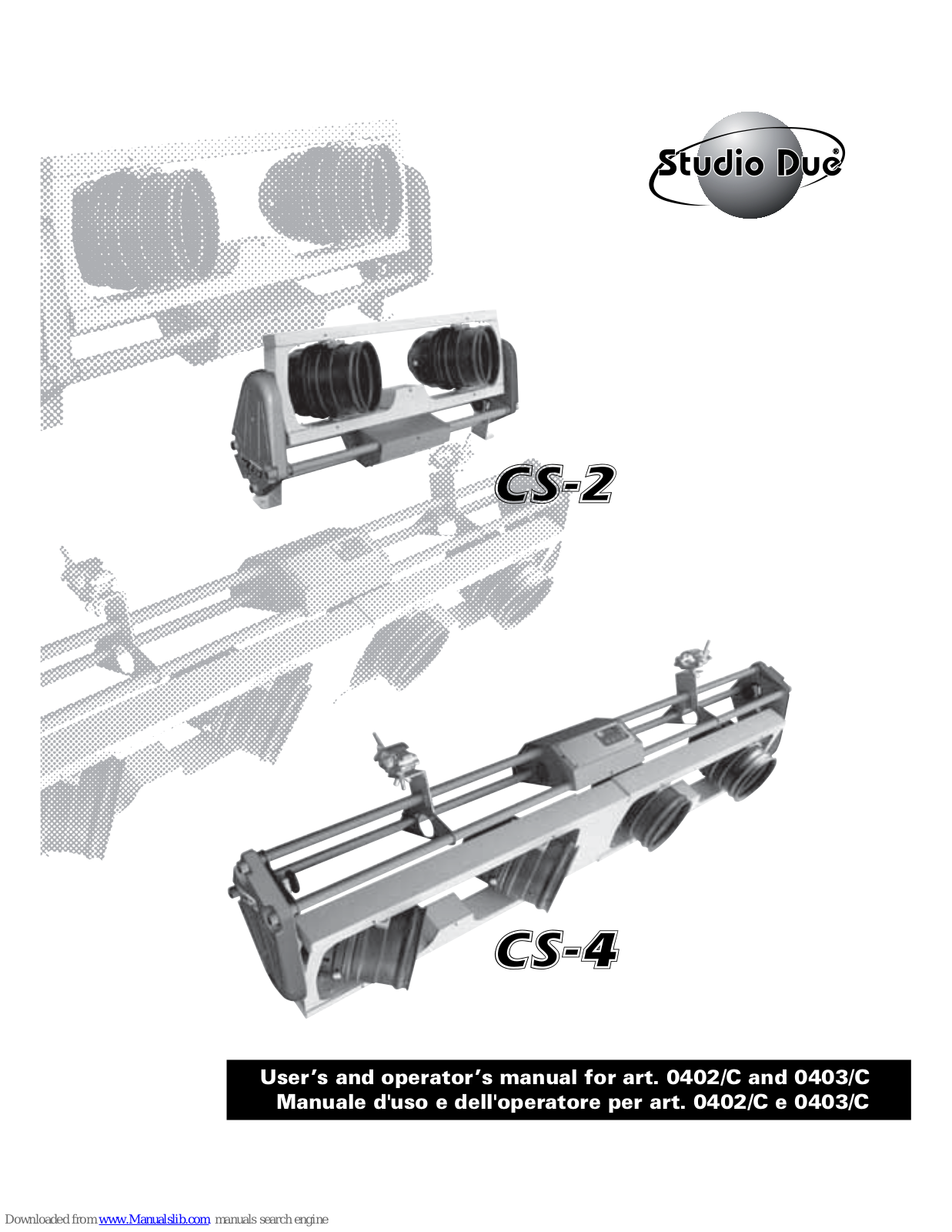 STUDIO DUE CS-2, CS-4 Operator's Manual