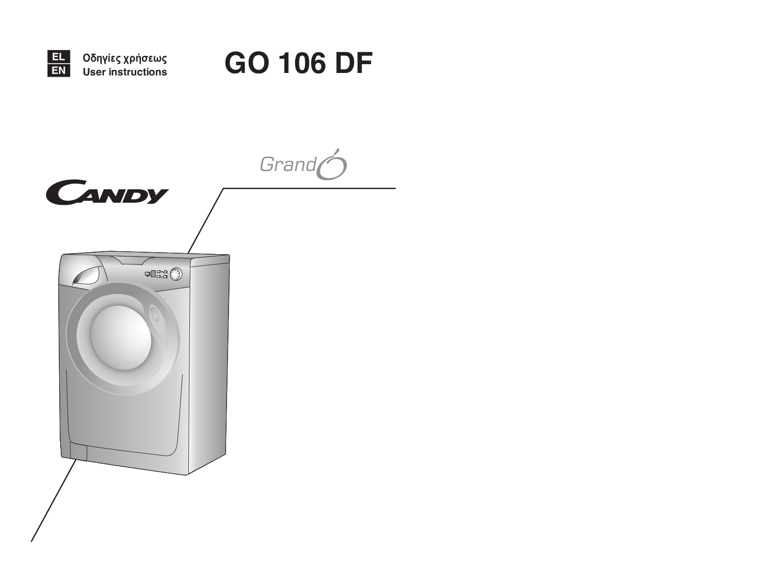 Candy GO 106DF-1-16S User Manual