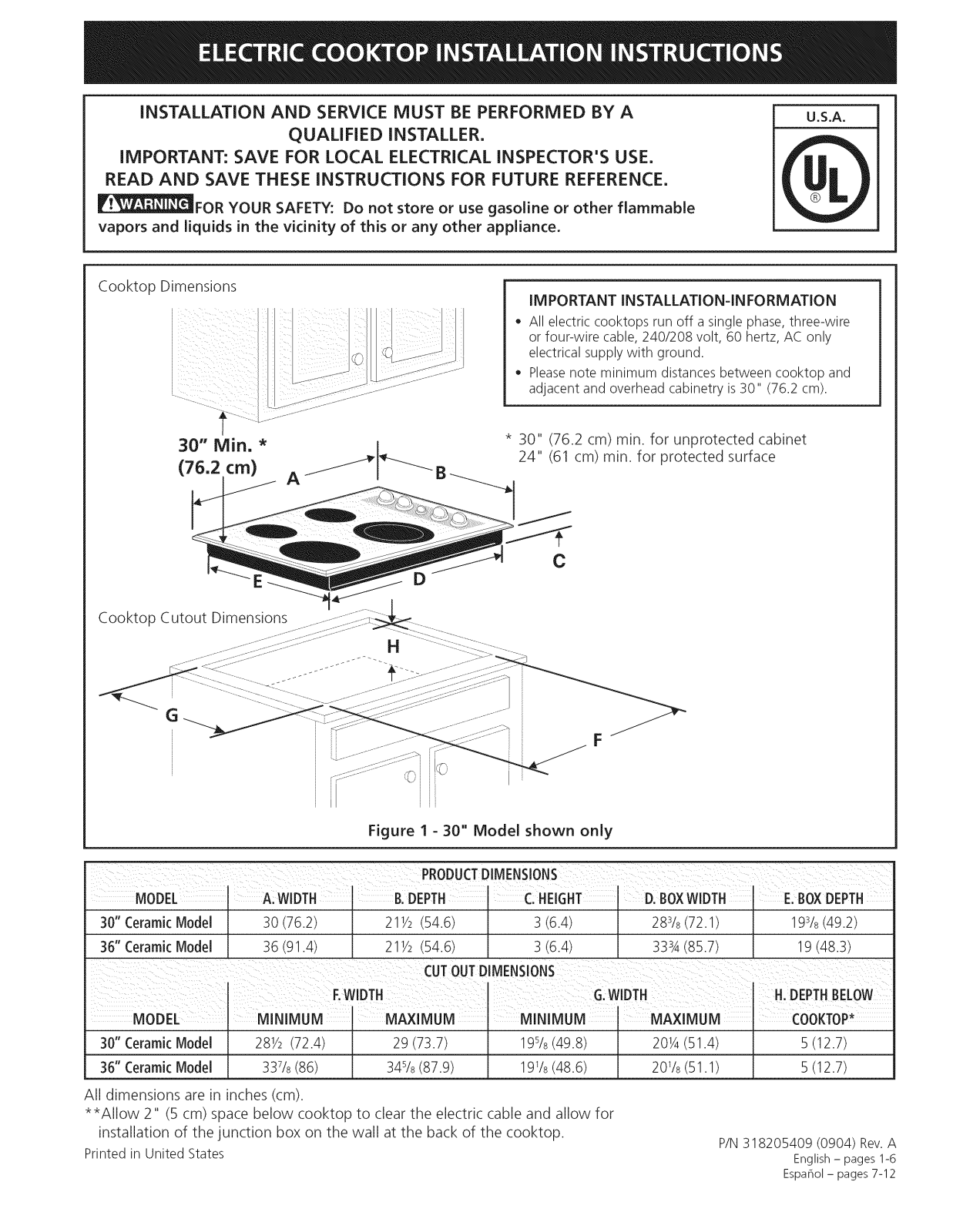 Kenmore 79042749406, 79042744405, 79042744406, 79042743405, 79042742405 Installation Guide - ManualMachine.com