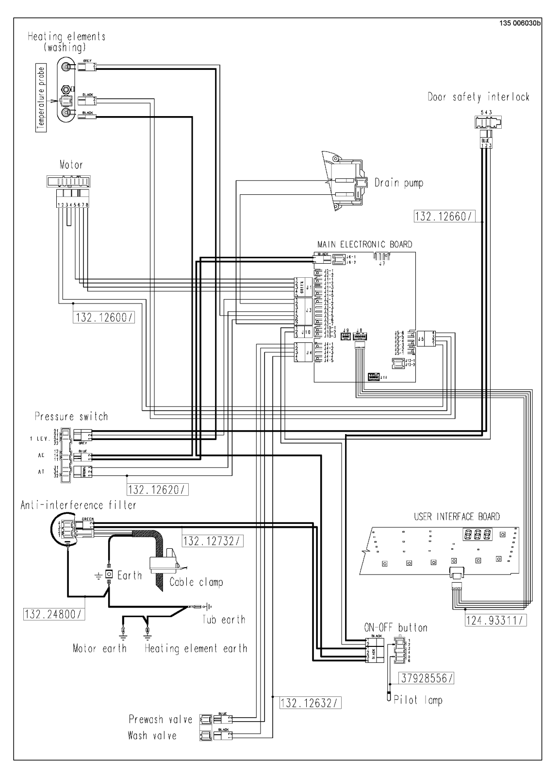 ZANUSSI ZWD5106 Schematic