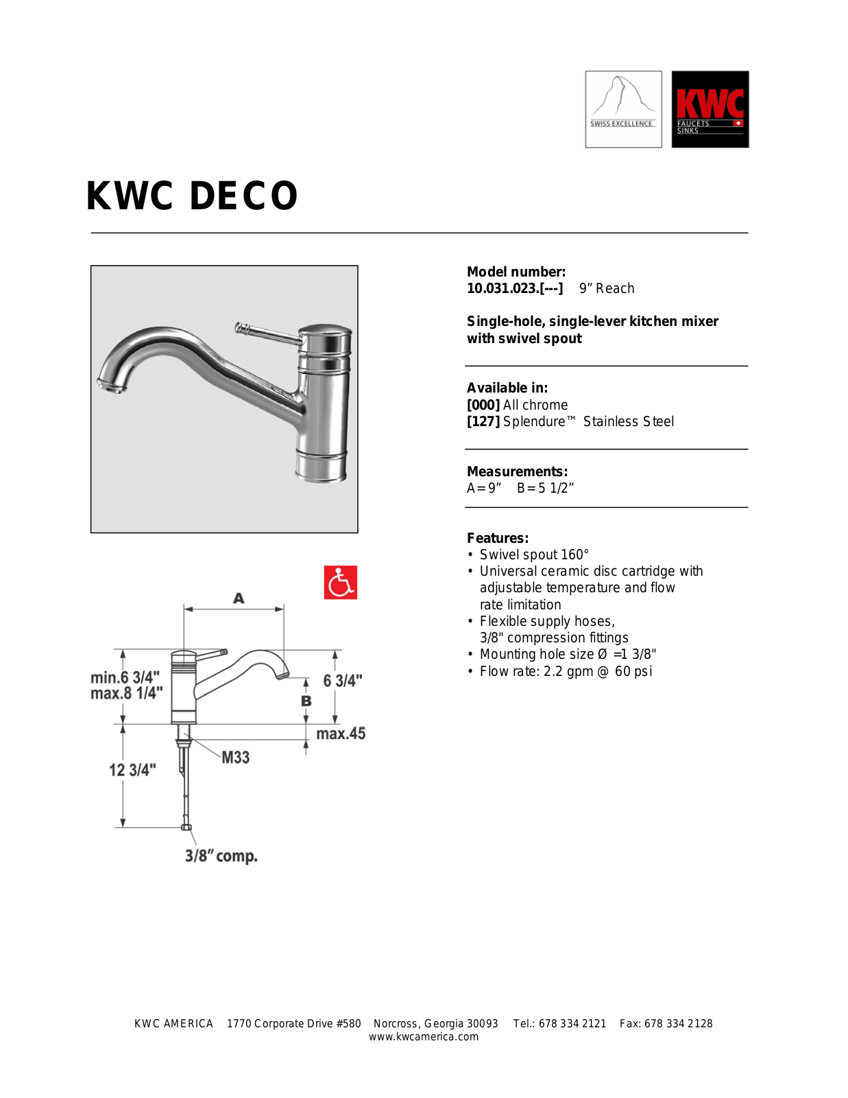 KWC 10.031.023 User Manual