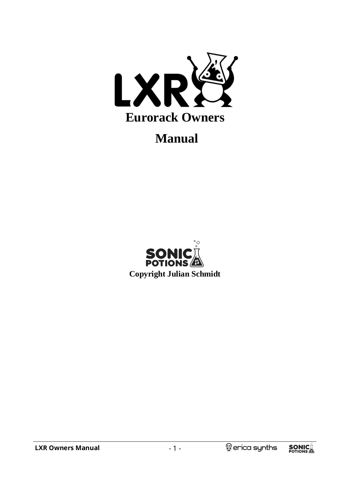 Erica Synths LXR Drum User guide - ManualMachine.com