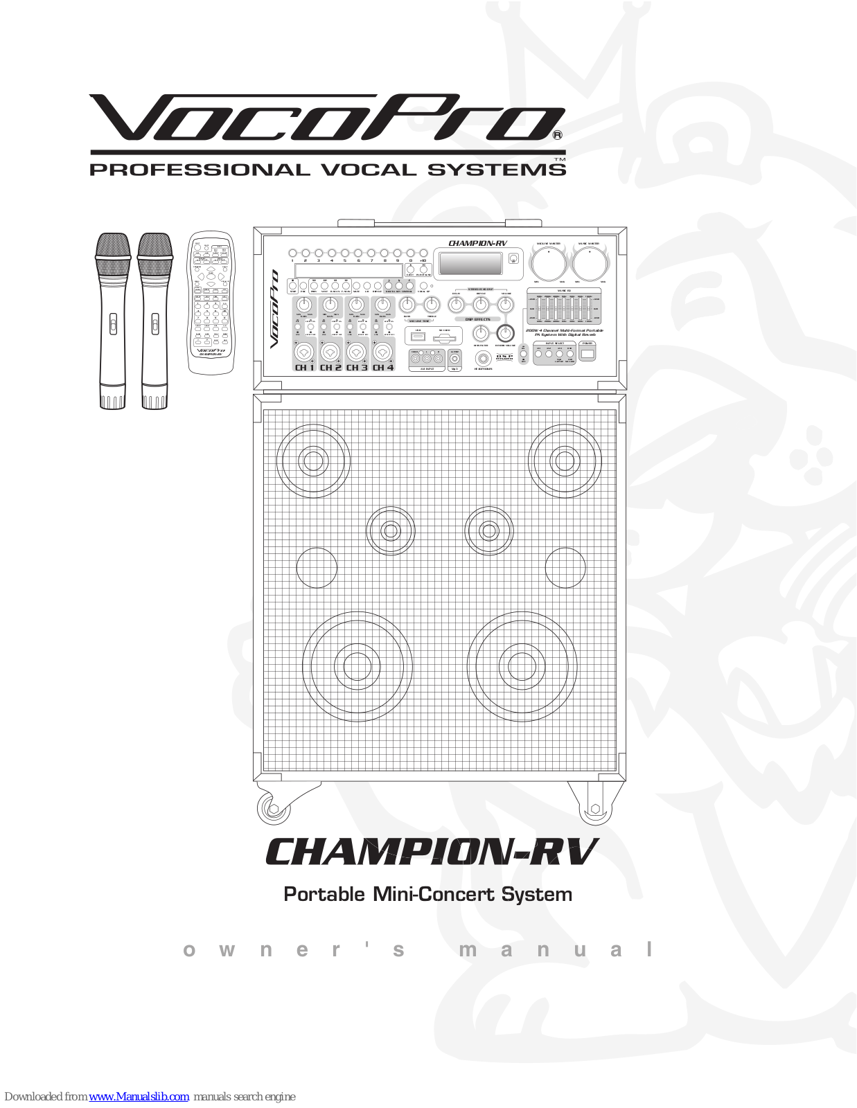 VocoPro CHAMPION-RV Owner's Manual