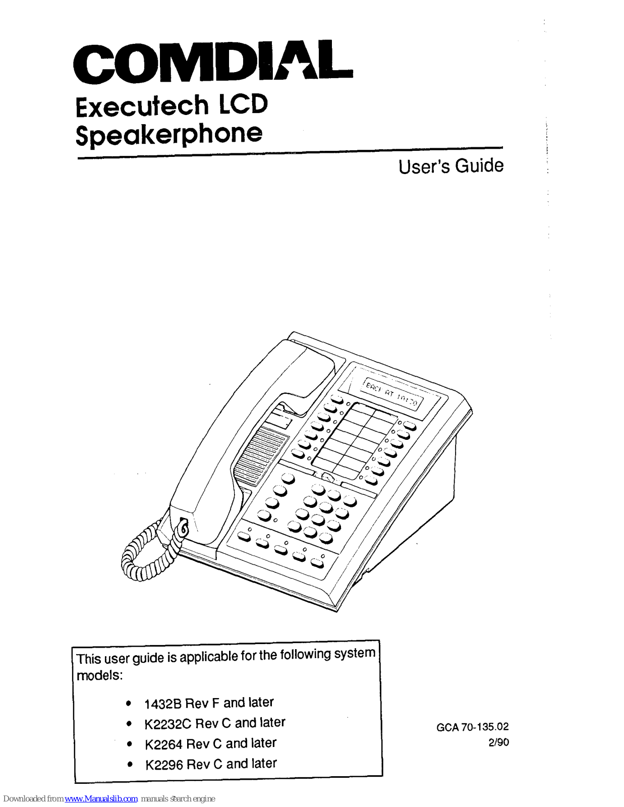 Comdial 1432B, K2232C, K2264, K2296 User Manual - ManualMachine.com