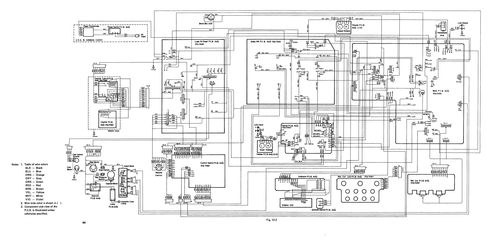 Nakamichi ZX-7 Schematic