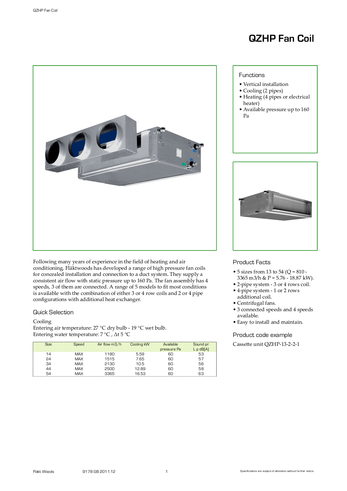 Centrimaster QZHP User Manual