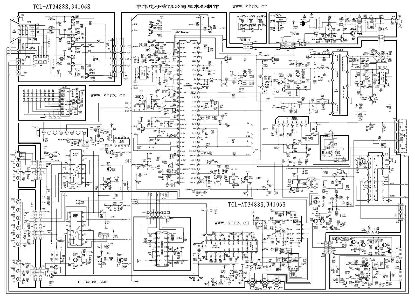 TCL AT34106S, 34106S Schematic