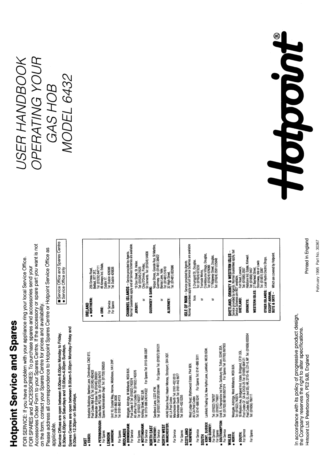 Hotpoint-Ariston HB6432 User Manual