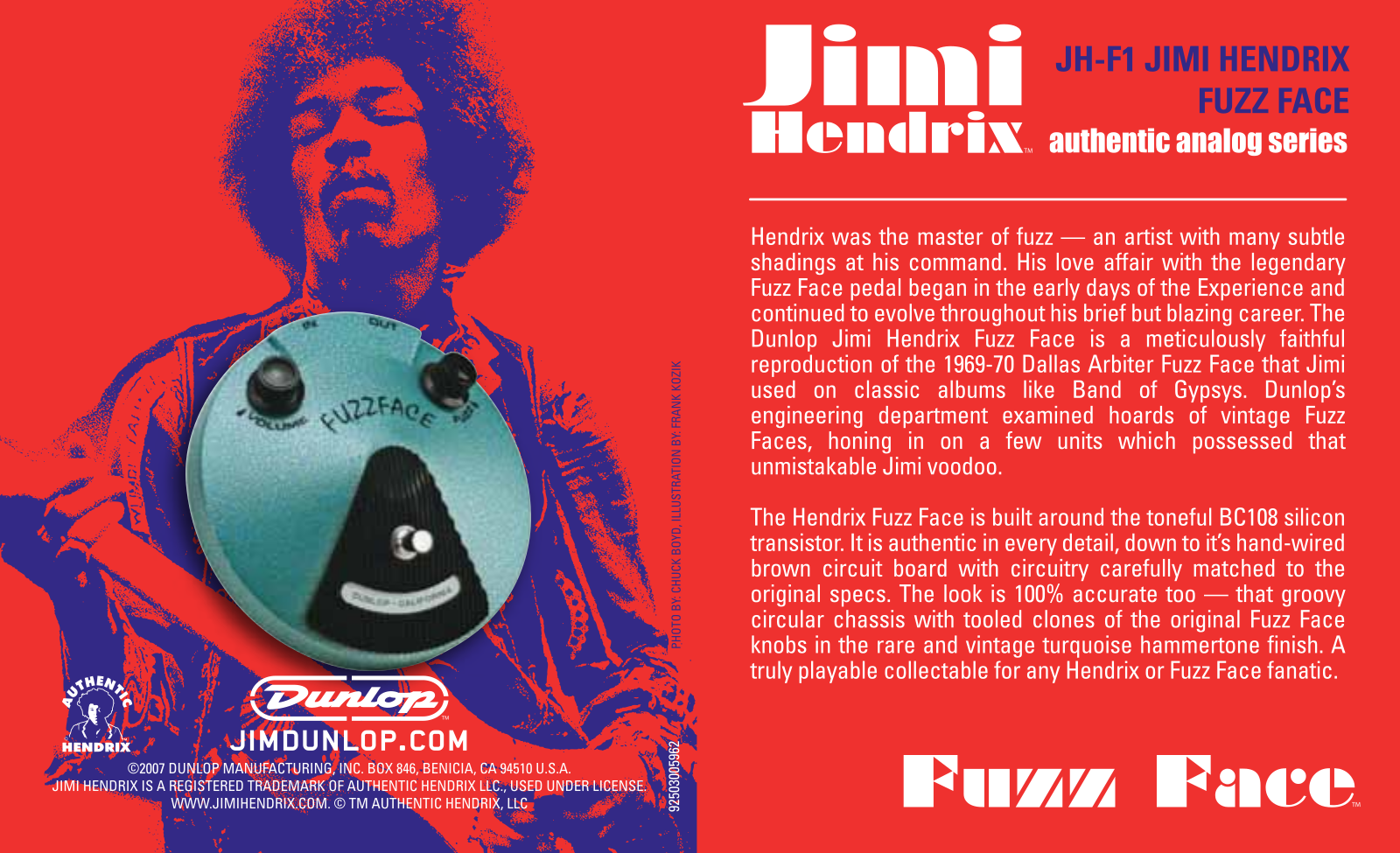 Dunlop JHF1 Data Sheet