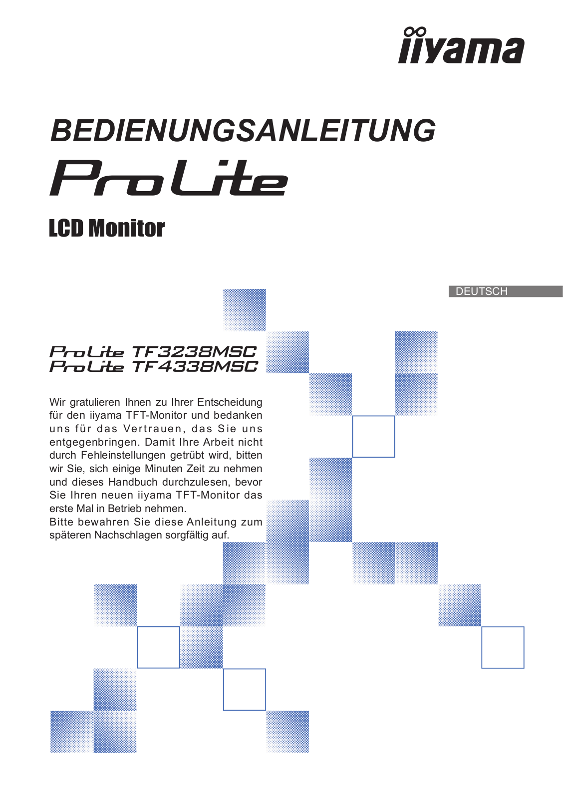 iiyama ProLite TF3239MSC-B1AG operation manual