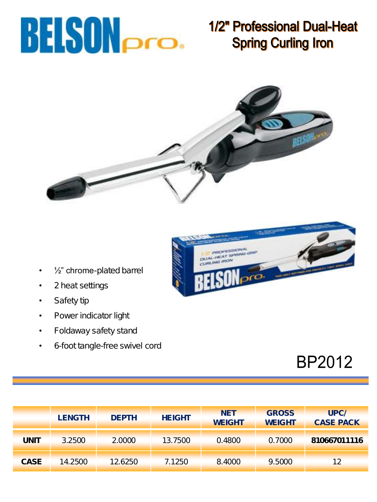 Belson BP2012 DATASHEET