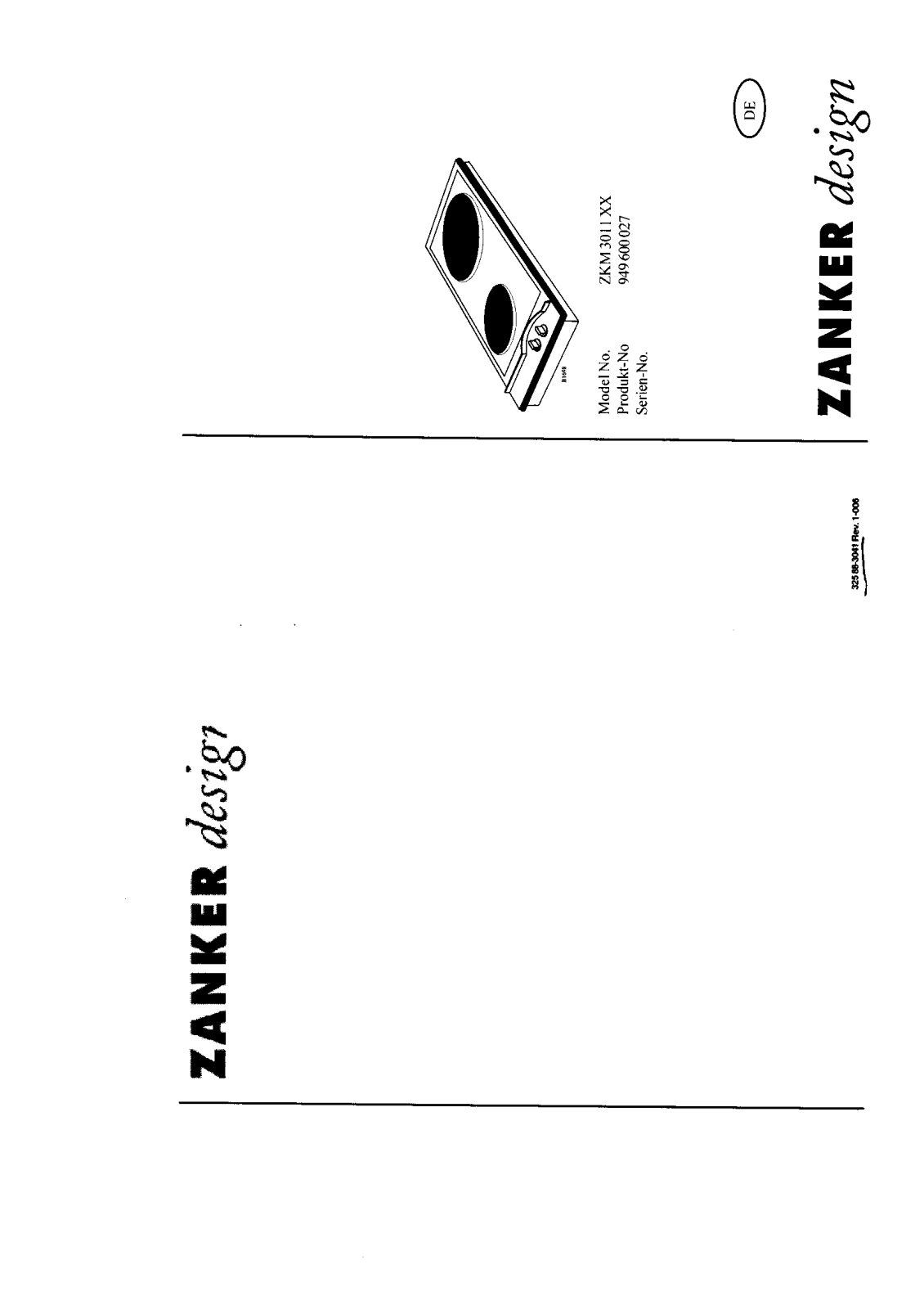 Zanker ZKM3011XX User Manual