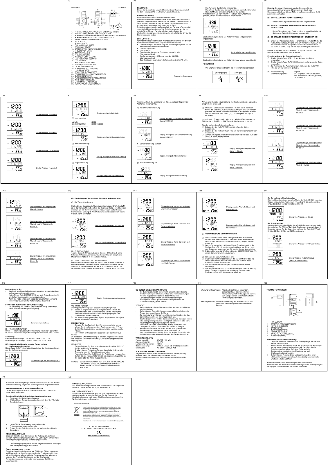 Denver CRP-712 User Manual