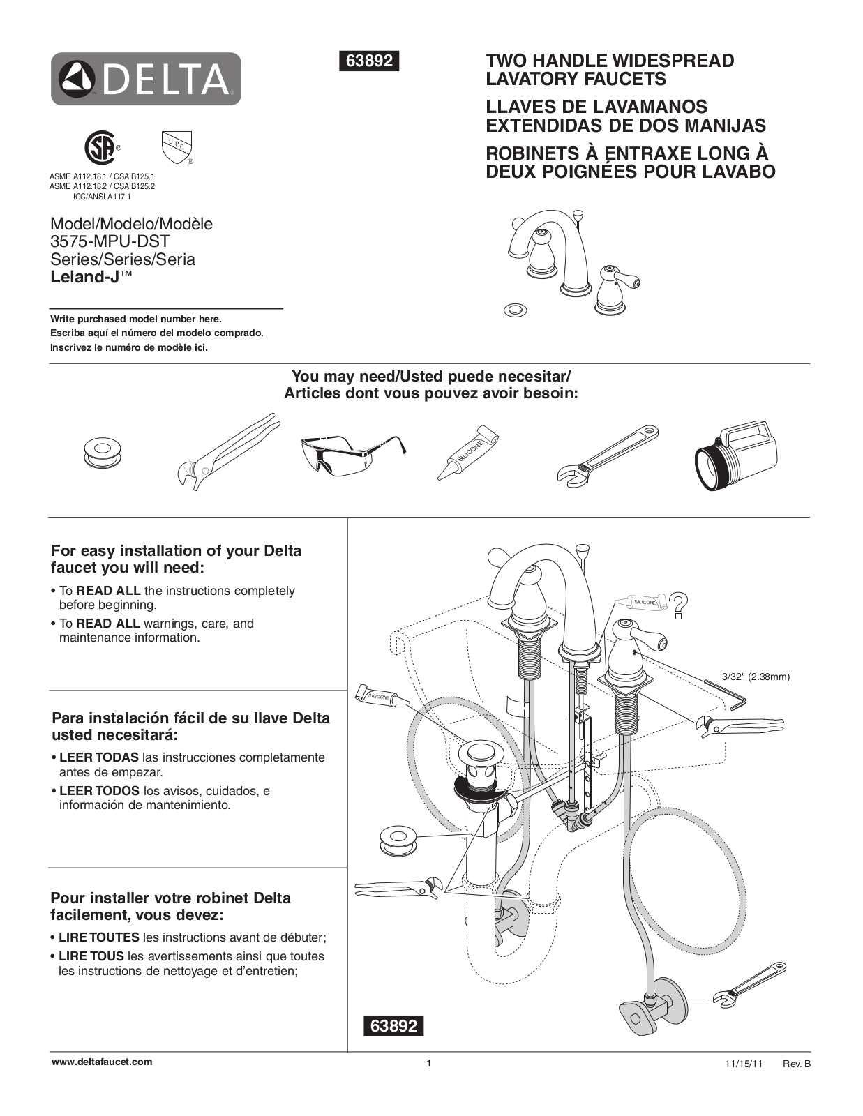 Factory Direct Hardware 3575-MPU-DST User Manual