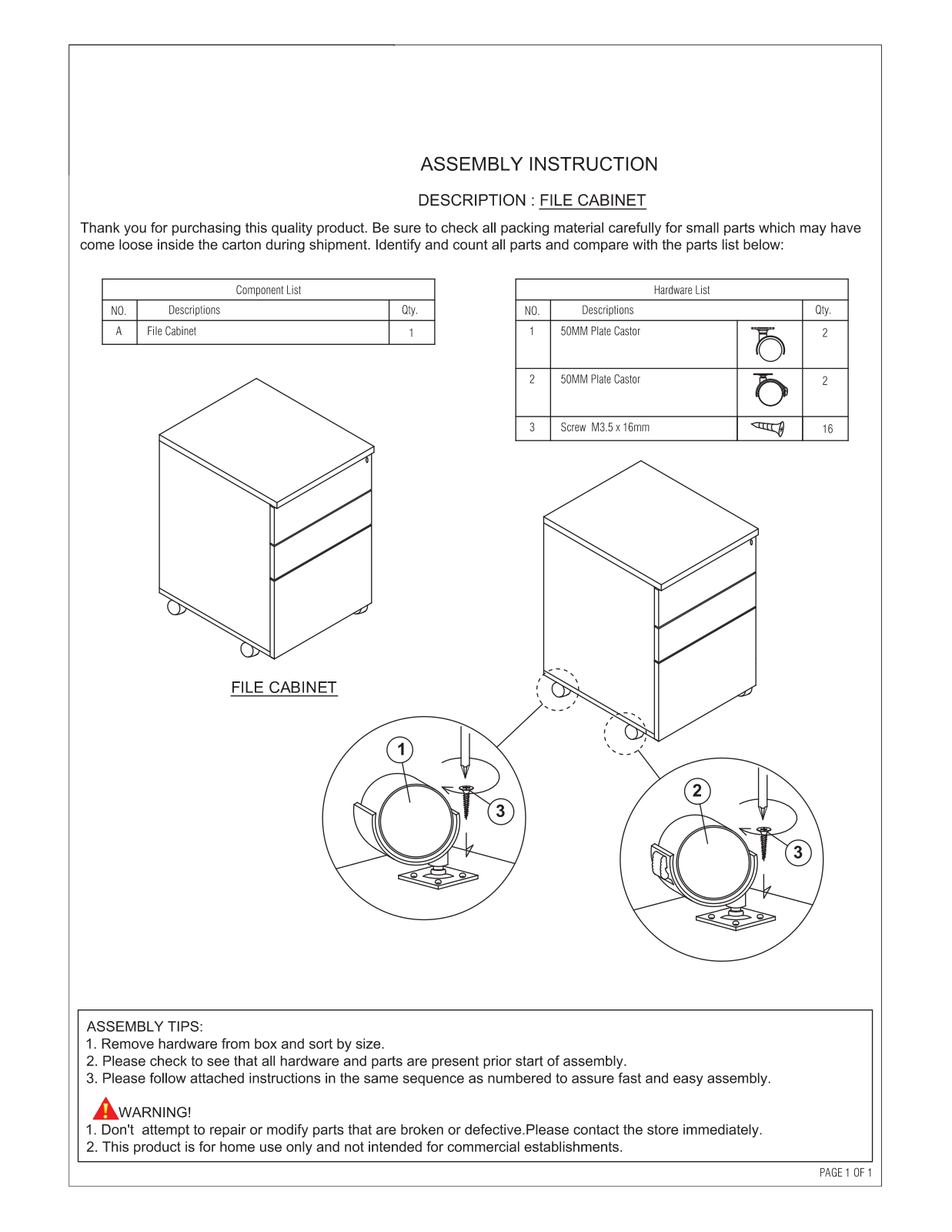 Foundstone W003082244 Installation & Assembly - ManualMachine.com