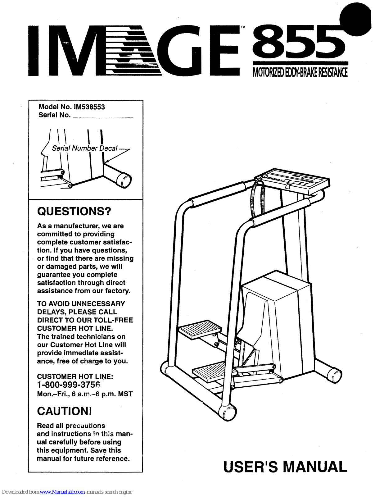 Image Im 855, 855, IM538553 User Manual