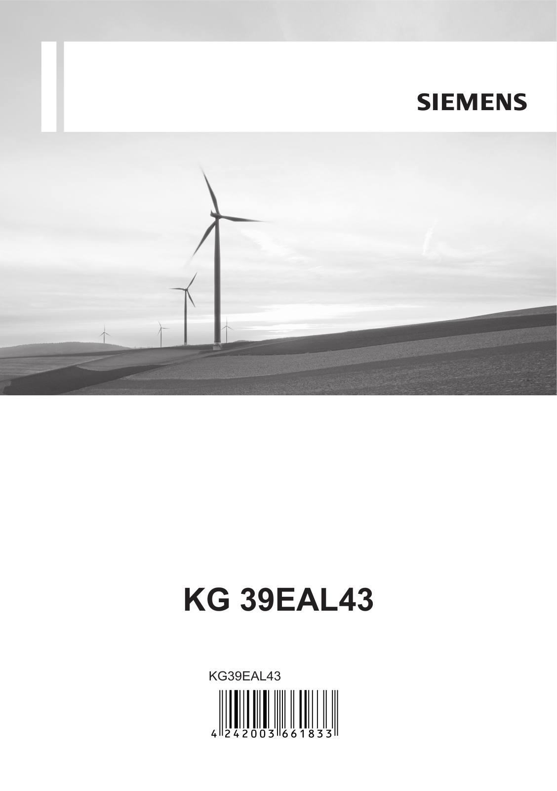 Siemens KG 39EAL43 User Manual