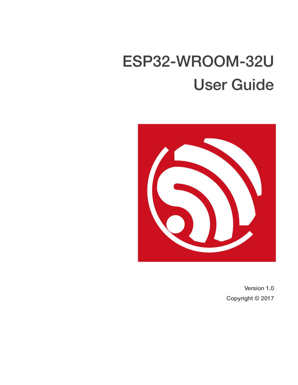 ESPRESSIF SYSTEMS ESP32WROOM32U Users manual