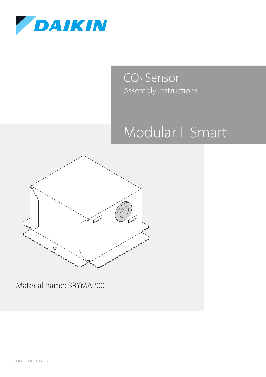 Daikin Modular L Smart Installation manuals