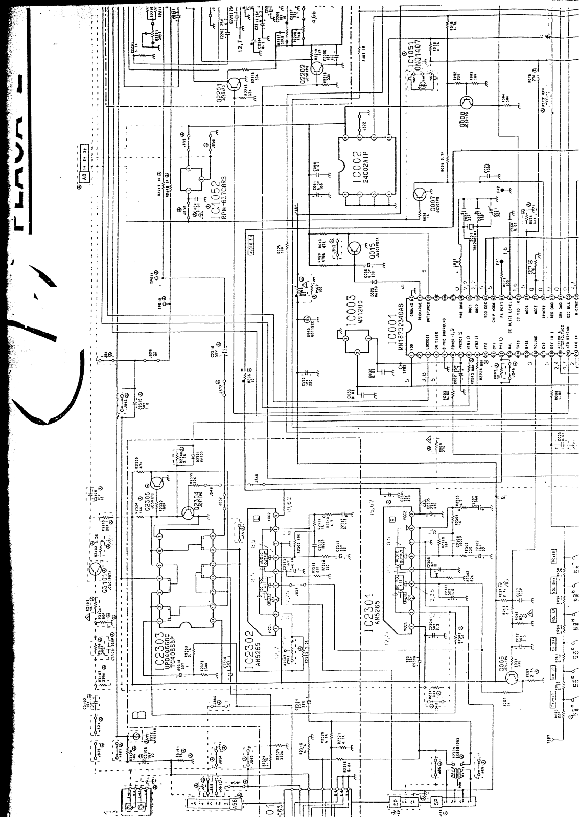 Panasonic TV TC-21V50 B, TC-21G7 Schematic