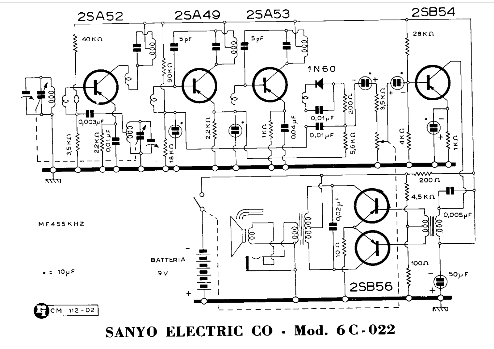 Sanyo 6c 022 schematic