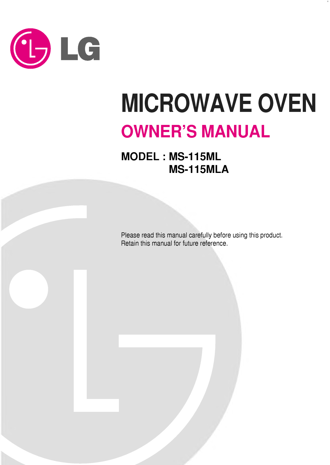 Lg MS-115ML User Manual