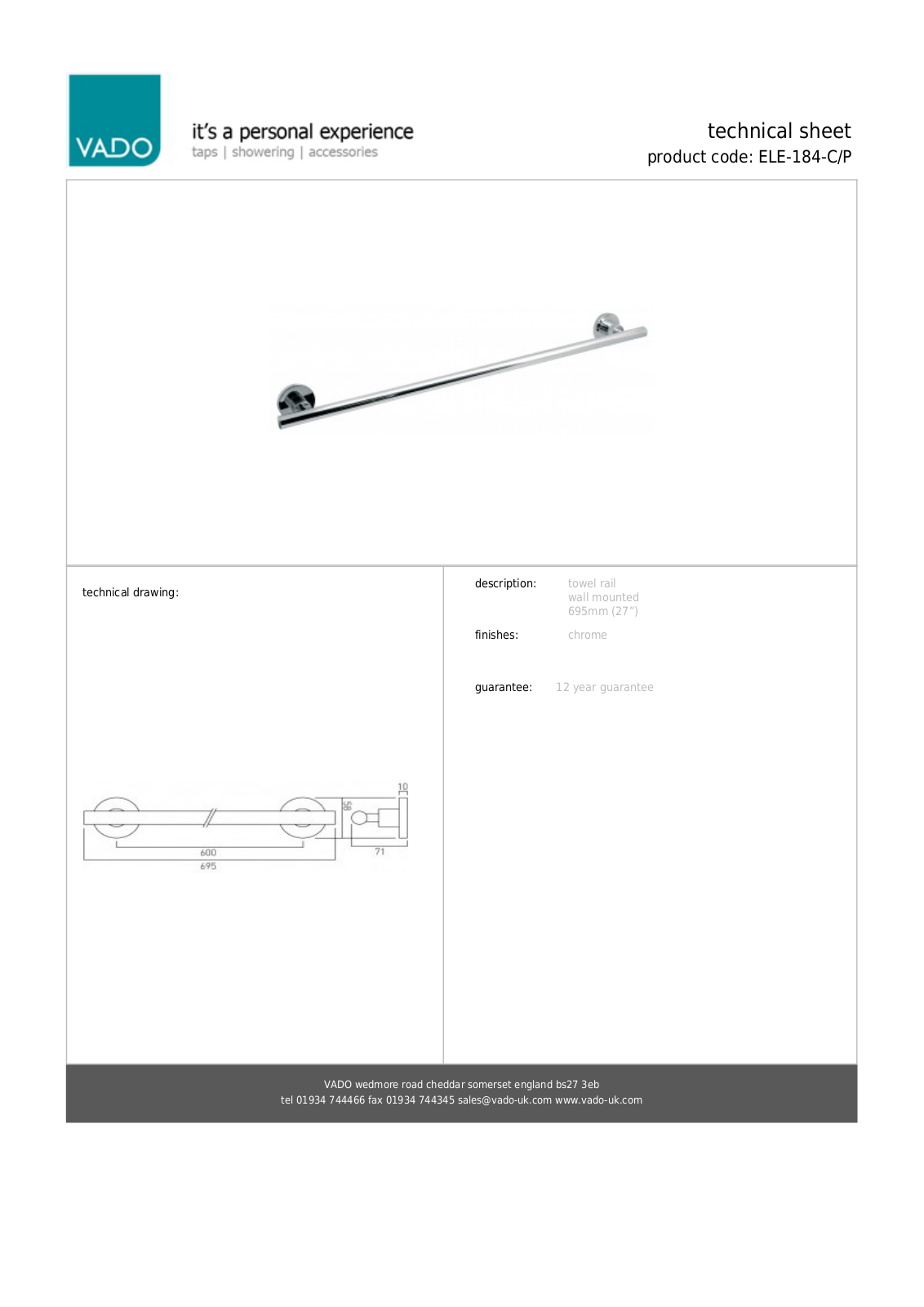 VADO AAUD1001 Specifications - ManualMachine.com
