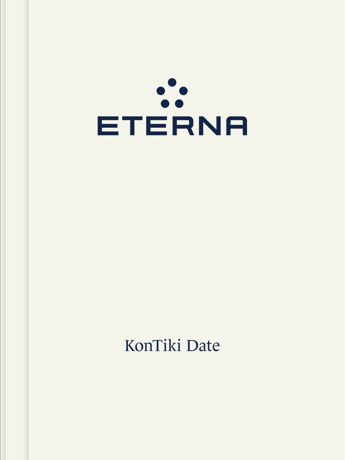 Eterna KonTiki Date User Manual