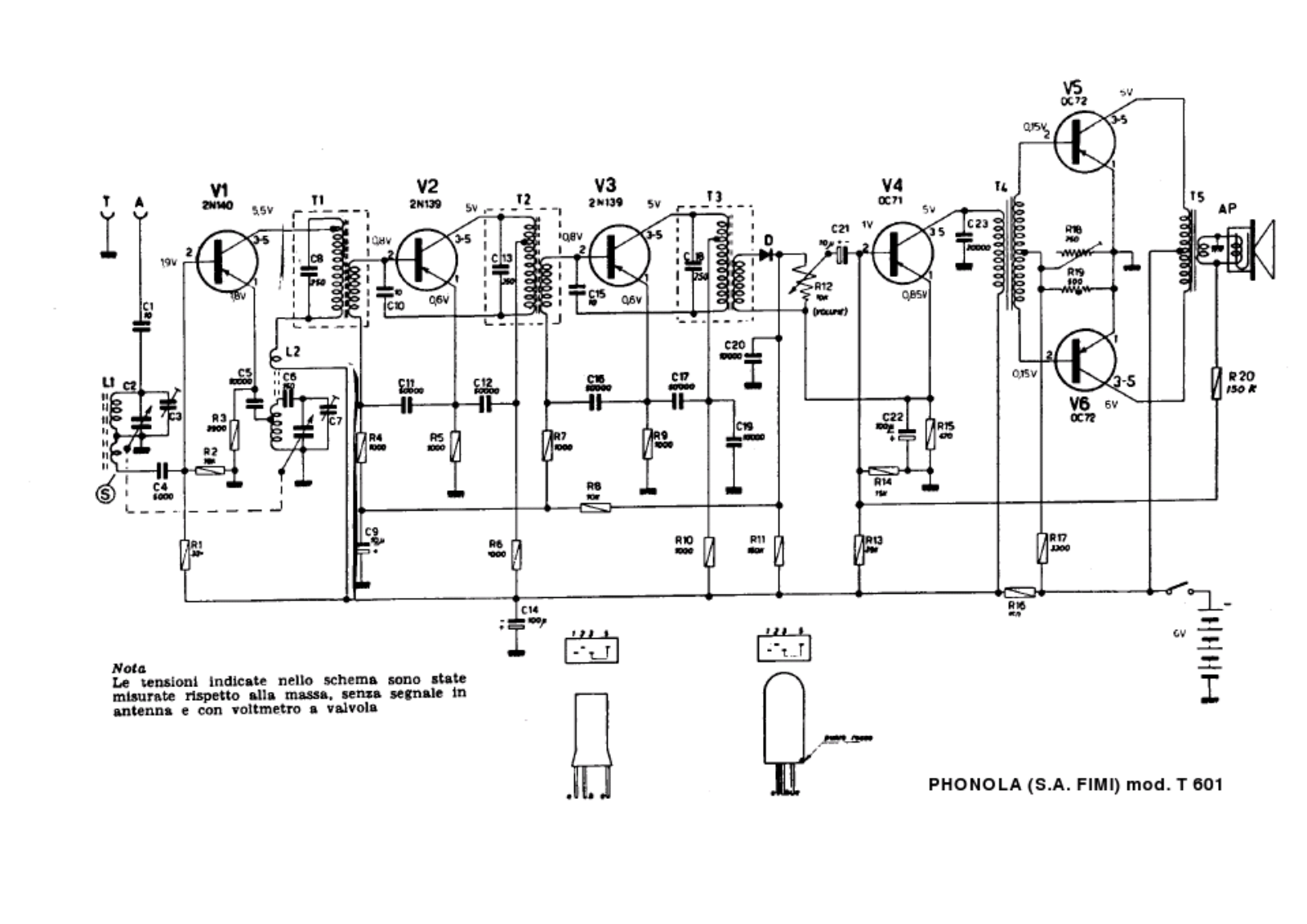 Phonola t601 schematic - ManualMachine.com