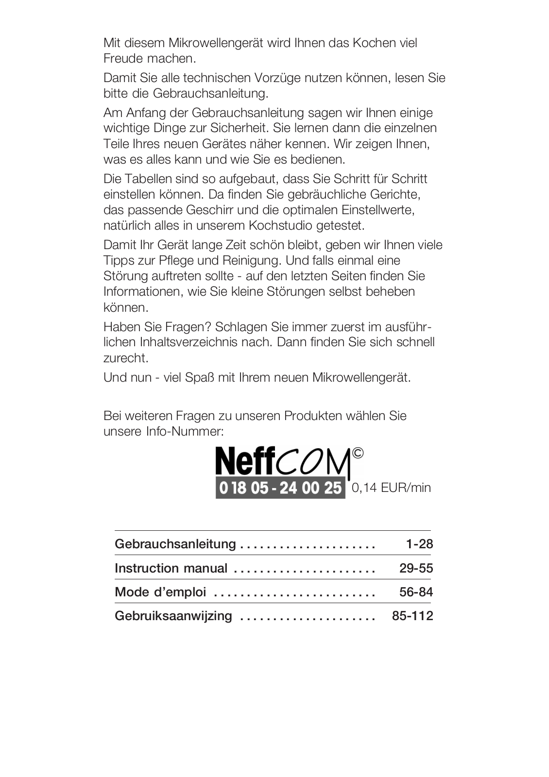 NEFF H5620 User Manual