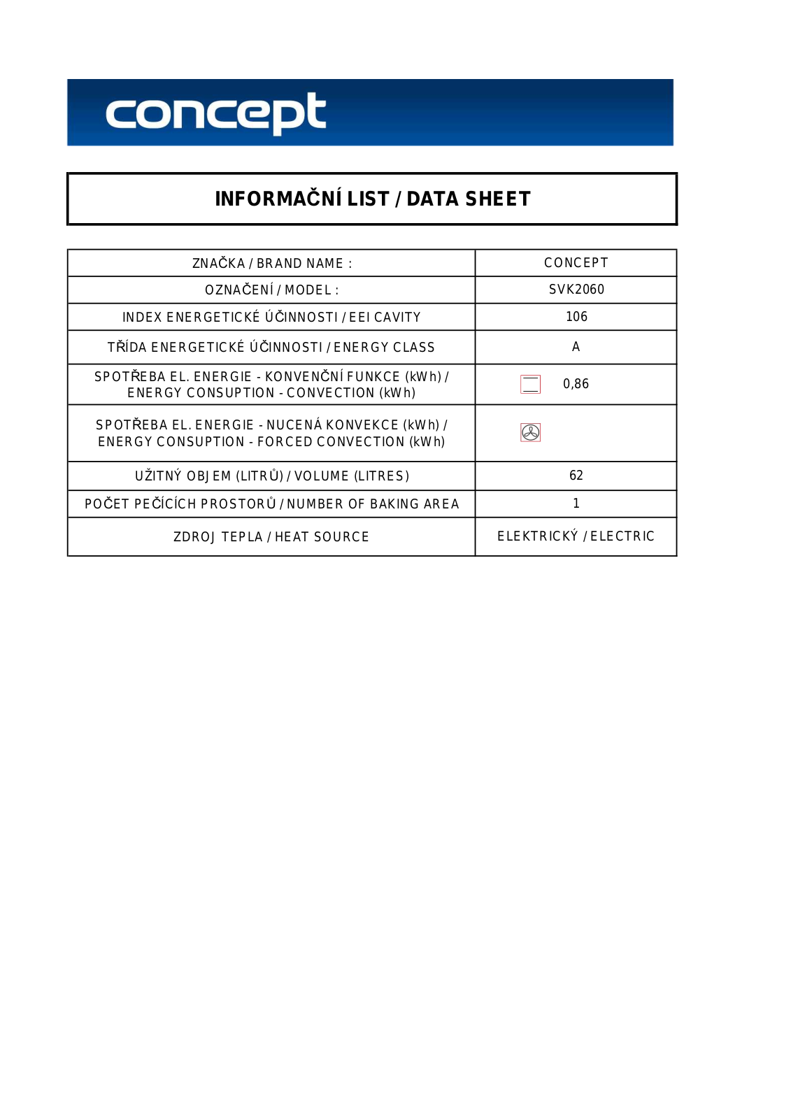 Concept SVK2060 User Manual