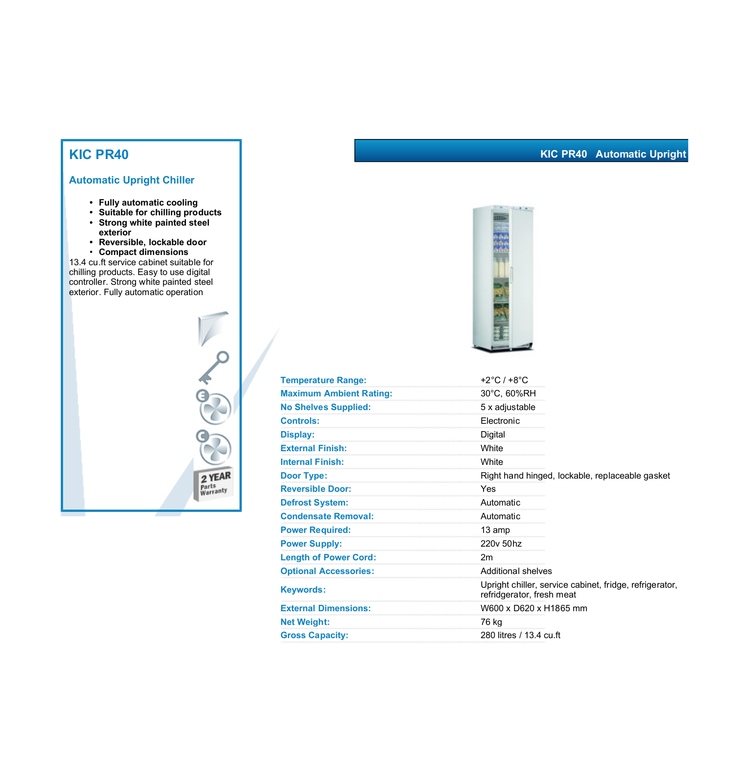 Valera KIC PR40 DATASHEET