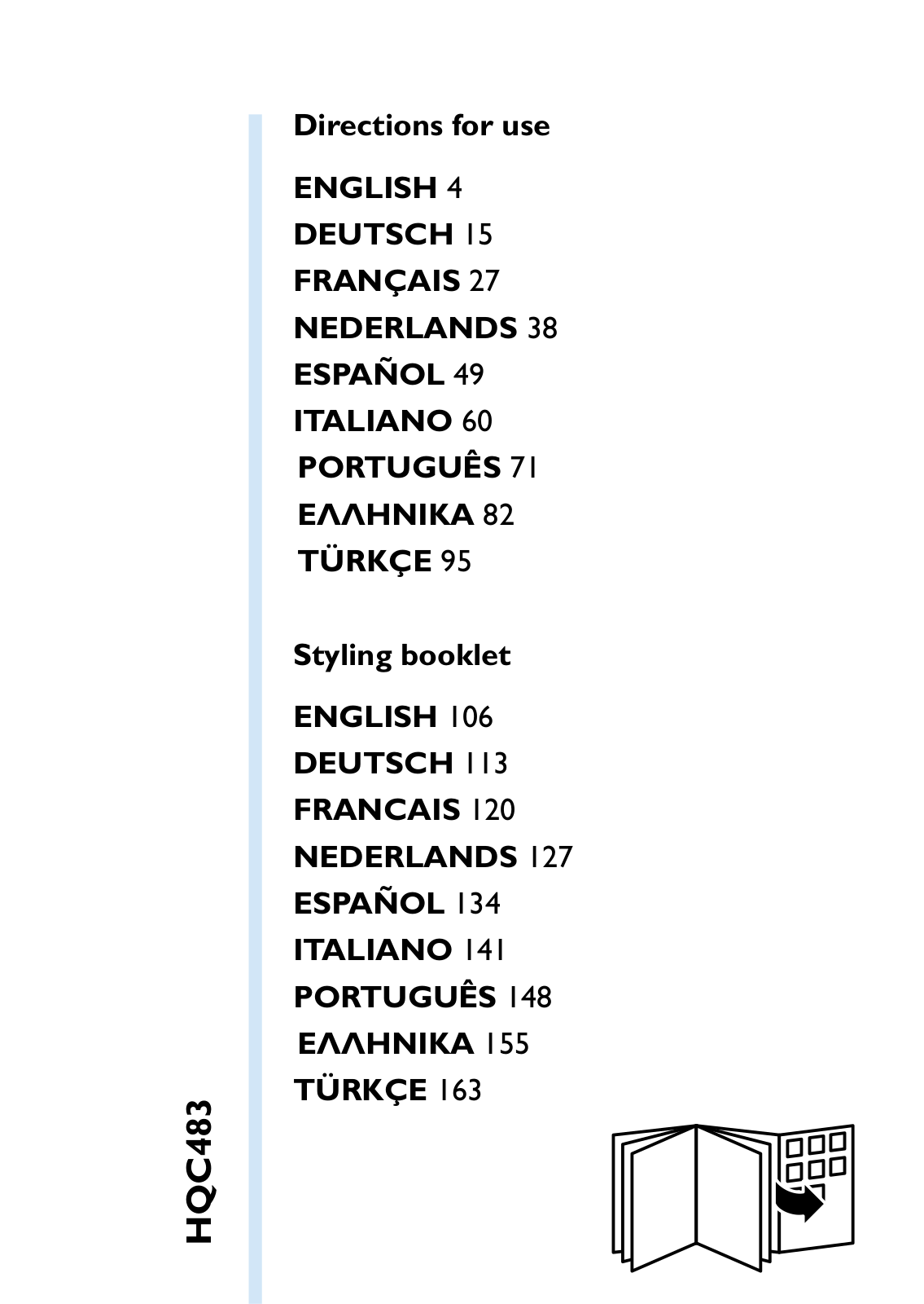 Philips HQC483/00 User Manual