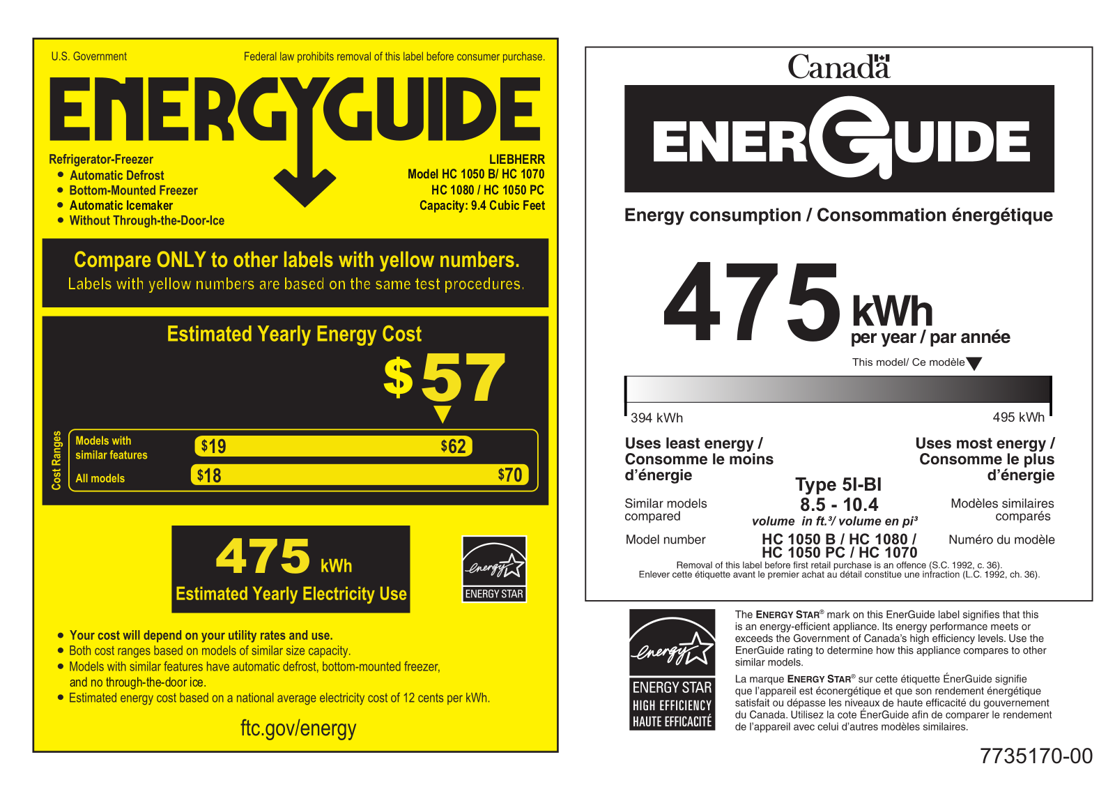 Liebherr HC1050B Energy Guide